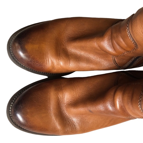 Clarks Maymie Stellar Women 7.5M Brown Leather‎ Tall Heeled Riding Boots - Picture 6 of 16